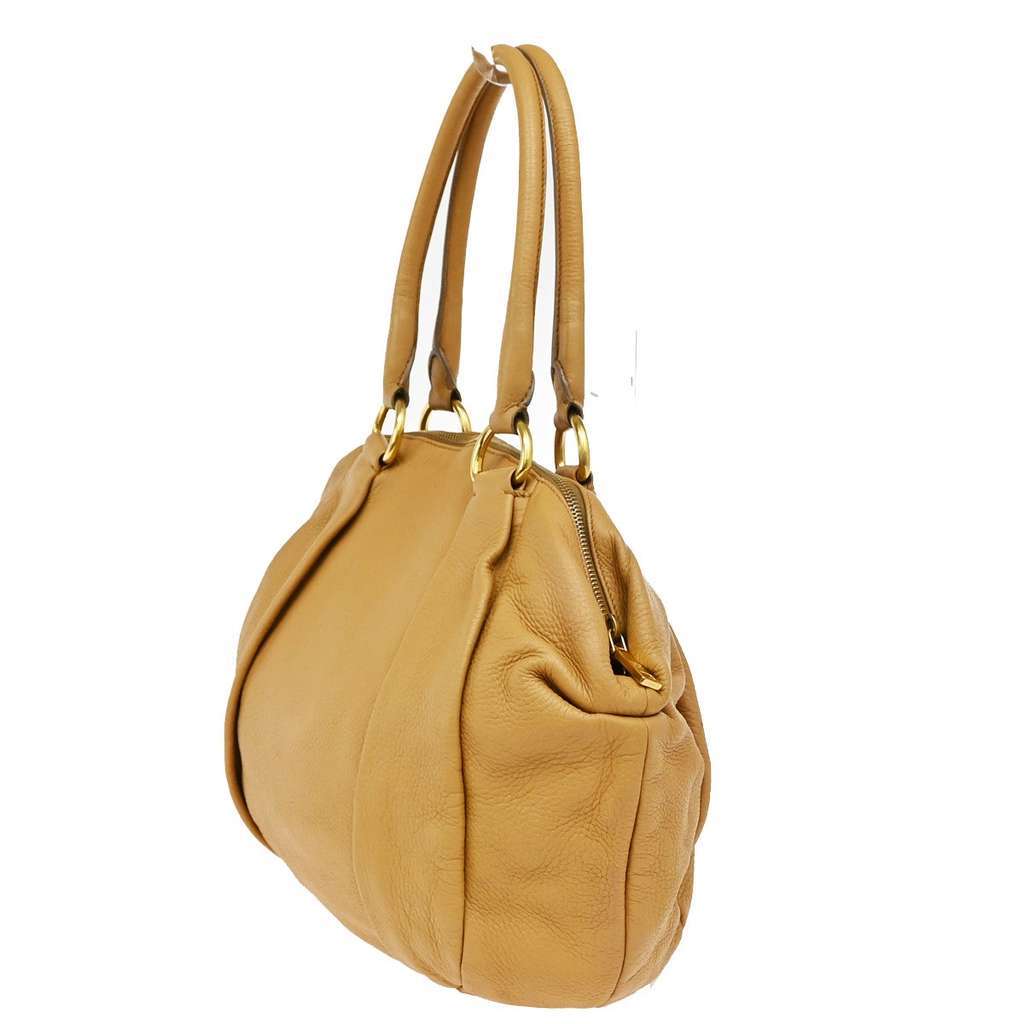 Prada Tote Vitello Daino Beige Leather Good condition - Inside View