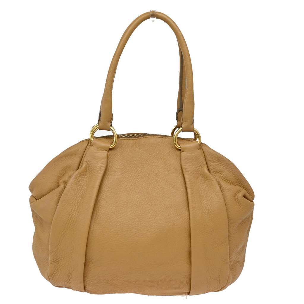 Prada Tote Vitello Daino Beige Leather Good condition - Model View