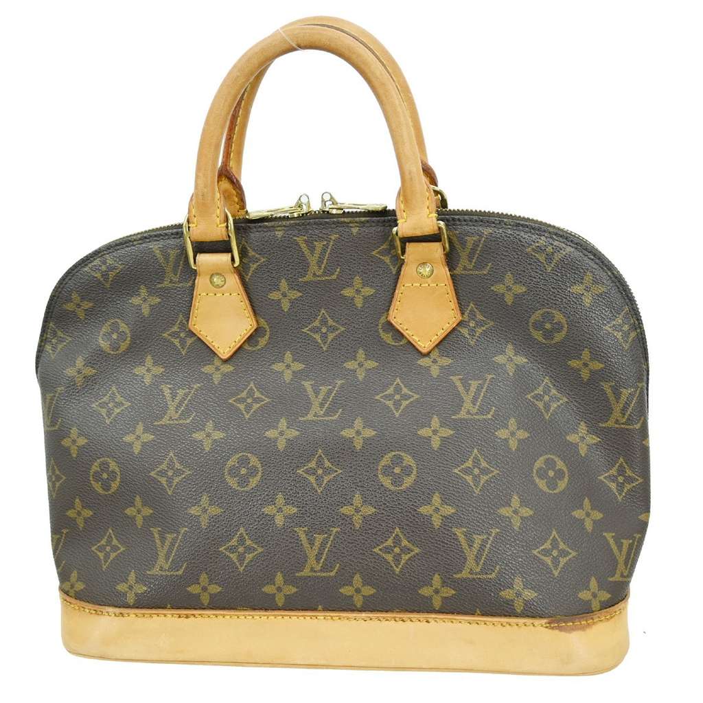 Louis Vuitton Alma Handbag Brown Canvas Fair condition - Back View