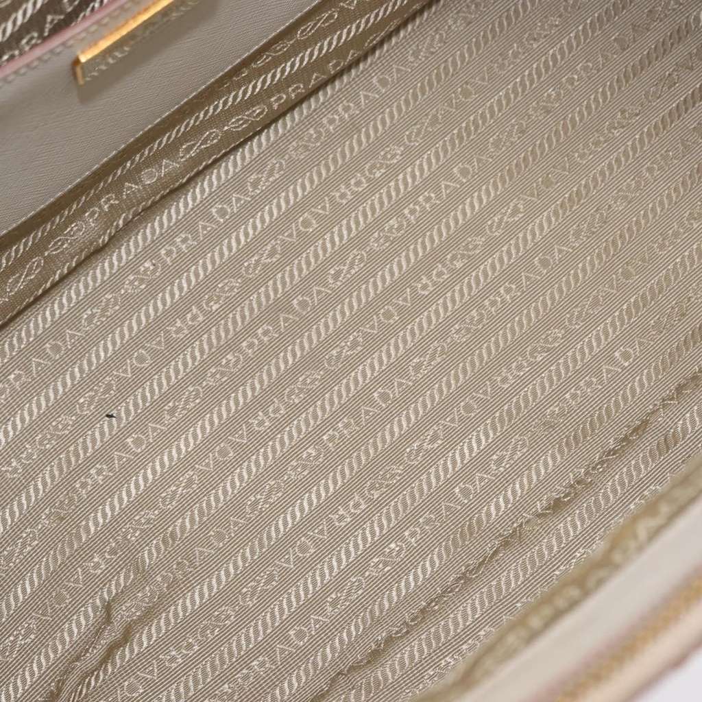 Prada Bicolor Double Zip Lux Tote Pink Leather Good condition - Box View