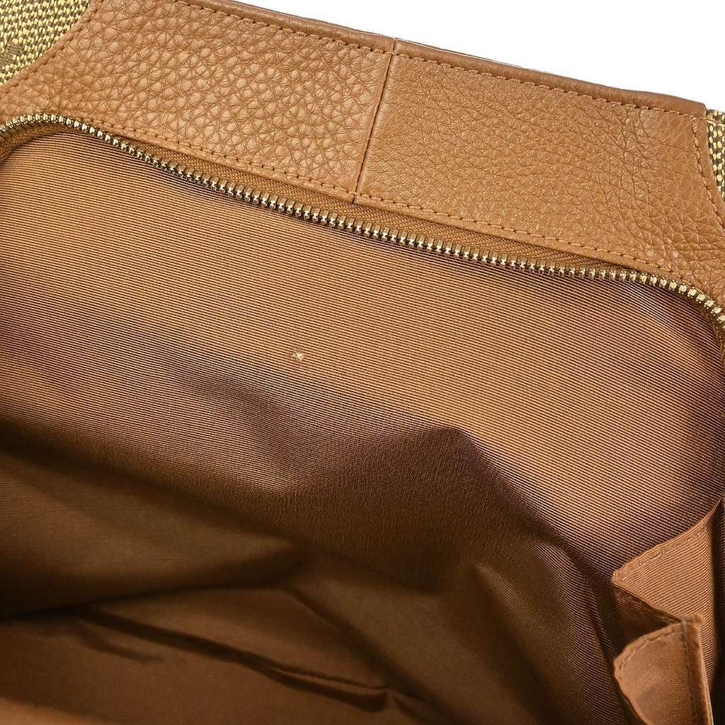 Bvlgari Logomania Handbag Brown Canvas Good condition - Inside View