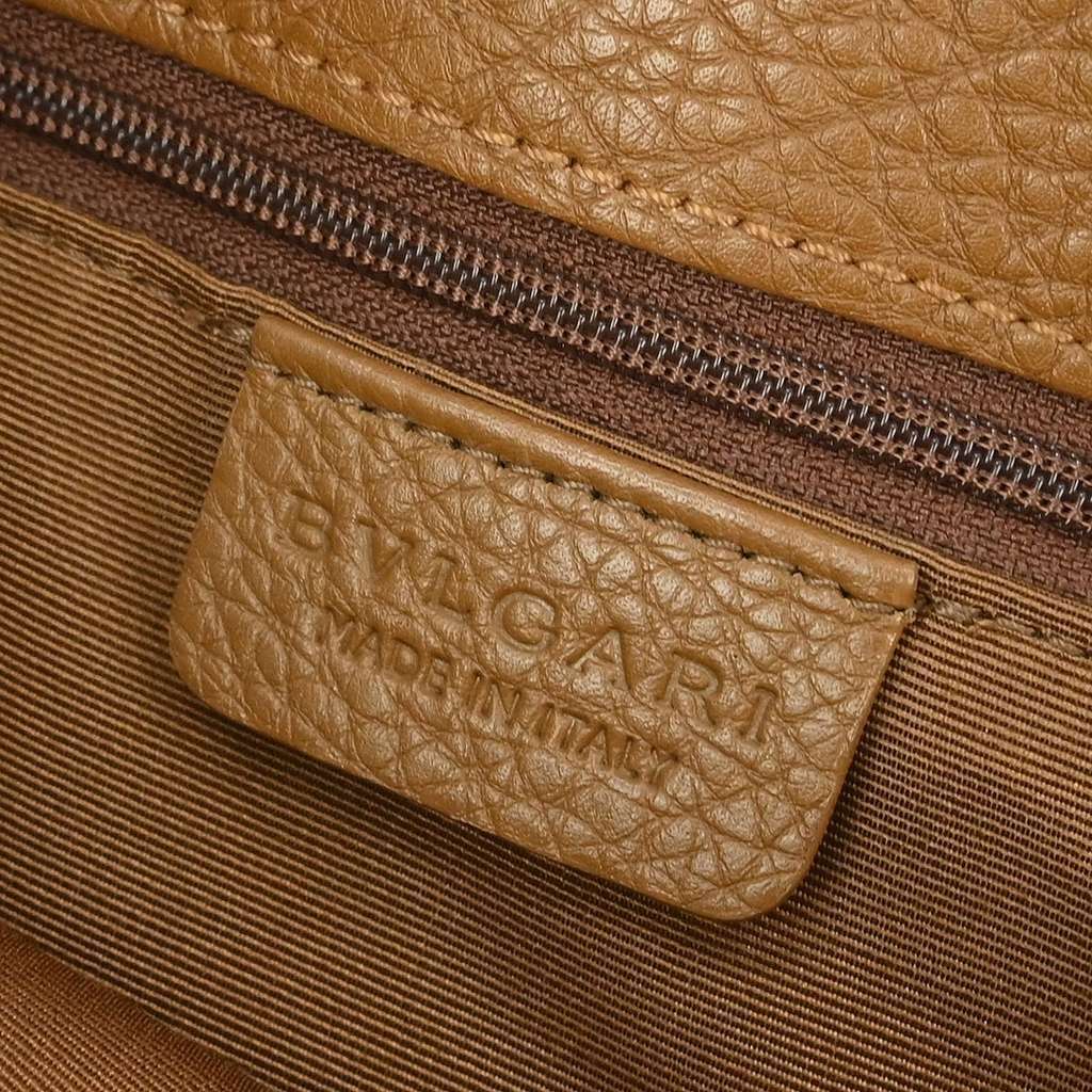 Bvlgari Logomania Handbag Brown Canvas Good condition - Model View
