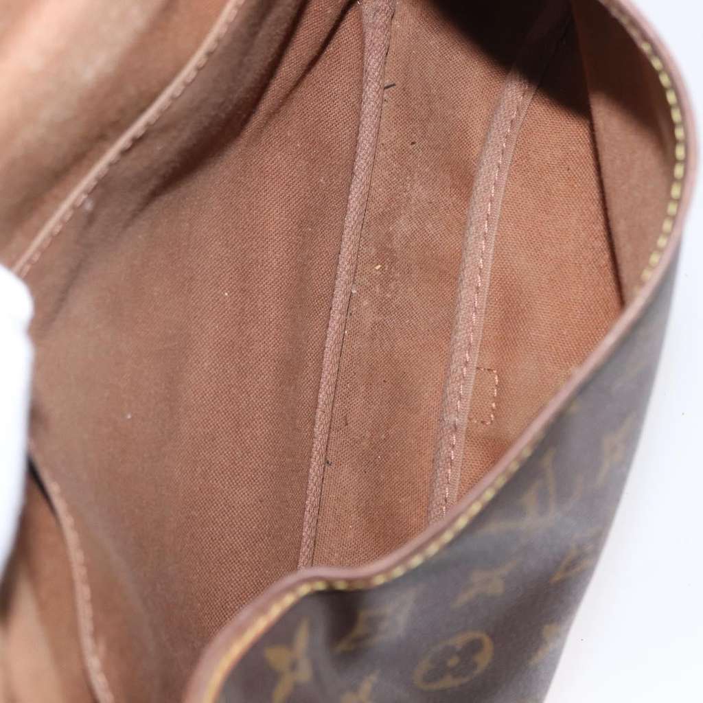 Louis Vuitton Saumur Handbag Brown Canvas Fair condition - Box View