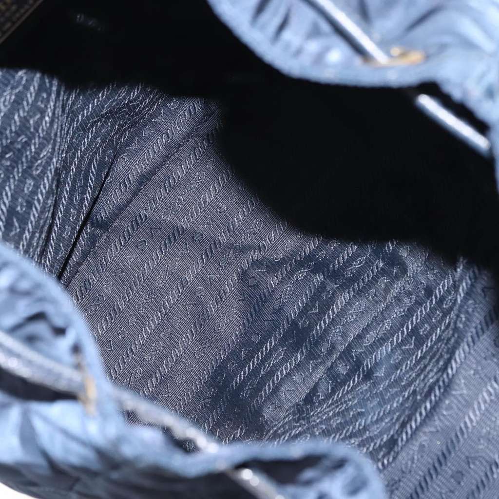 Prada Buckle Backpack Navy Good condition - Box View