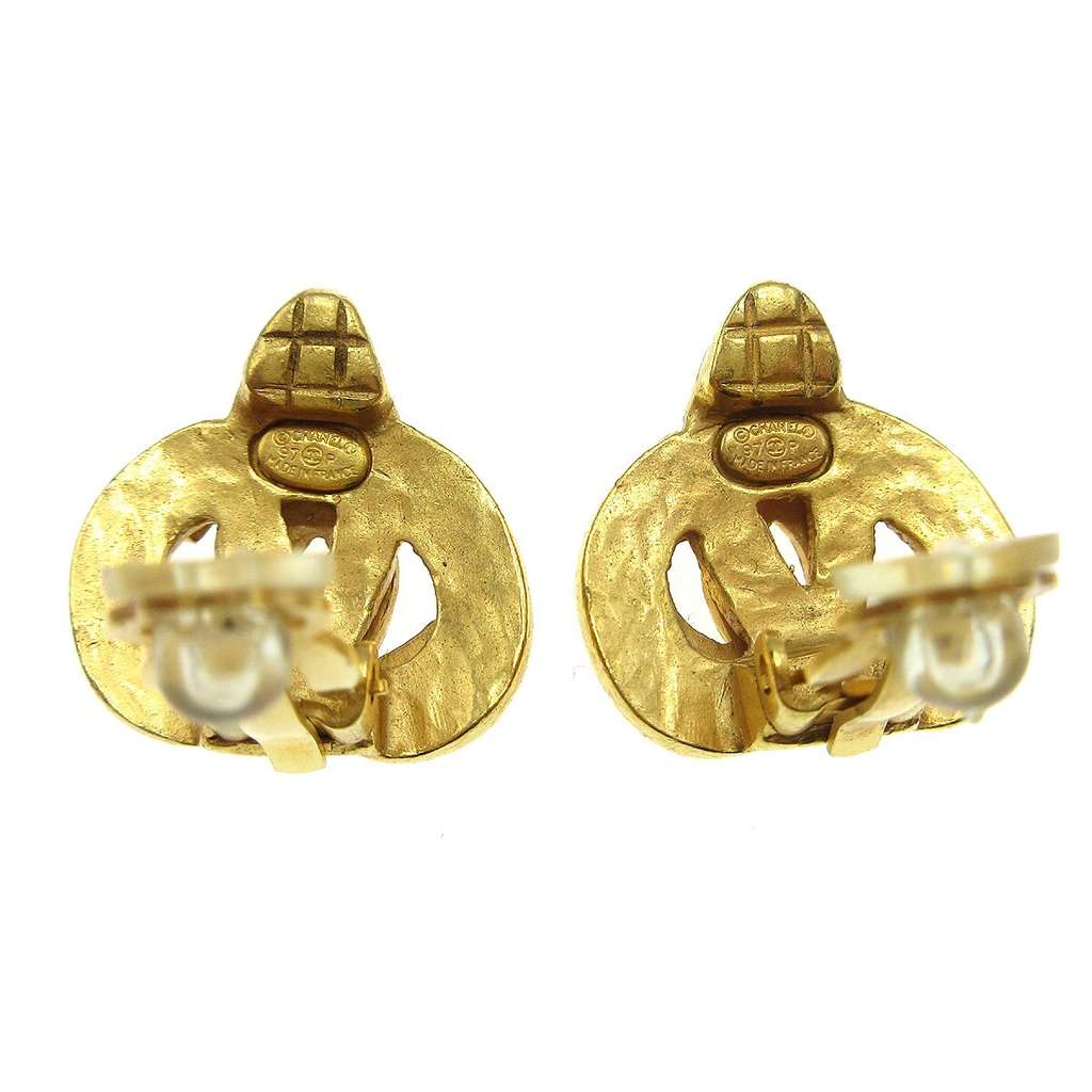 Chanel CC logo heart Gold Good condition - Inside View