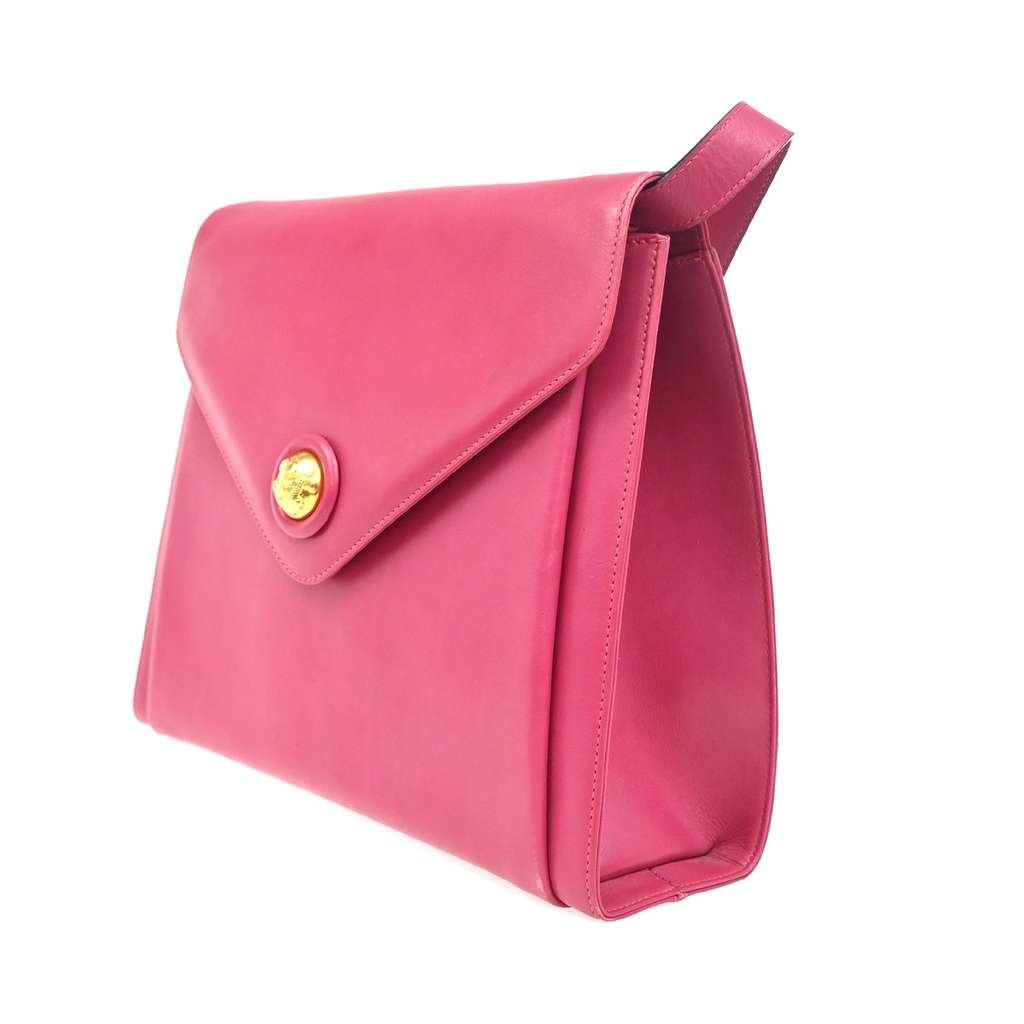 Salvatore Ferragamo Vintage Shoulder Bag Pink Leather Good condition - Inside View