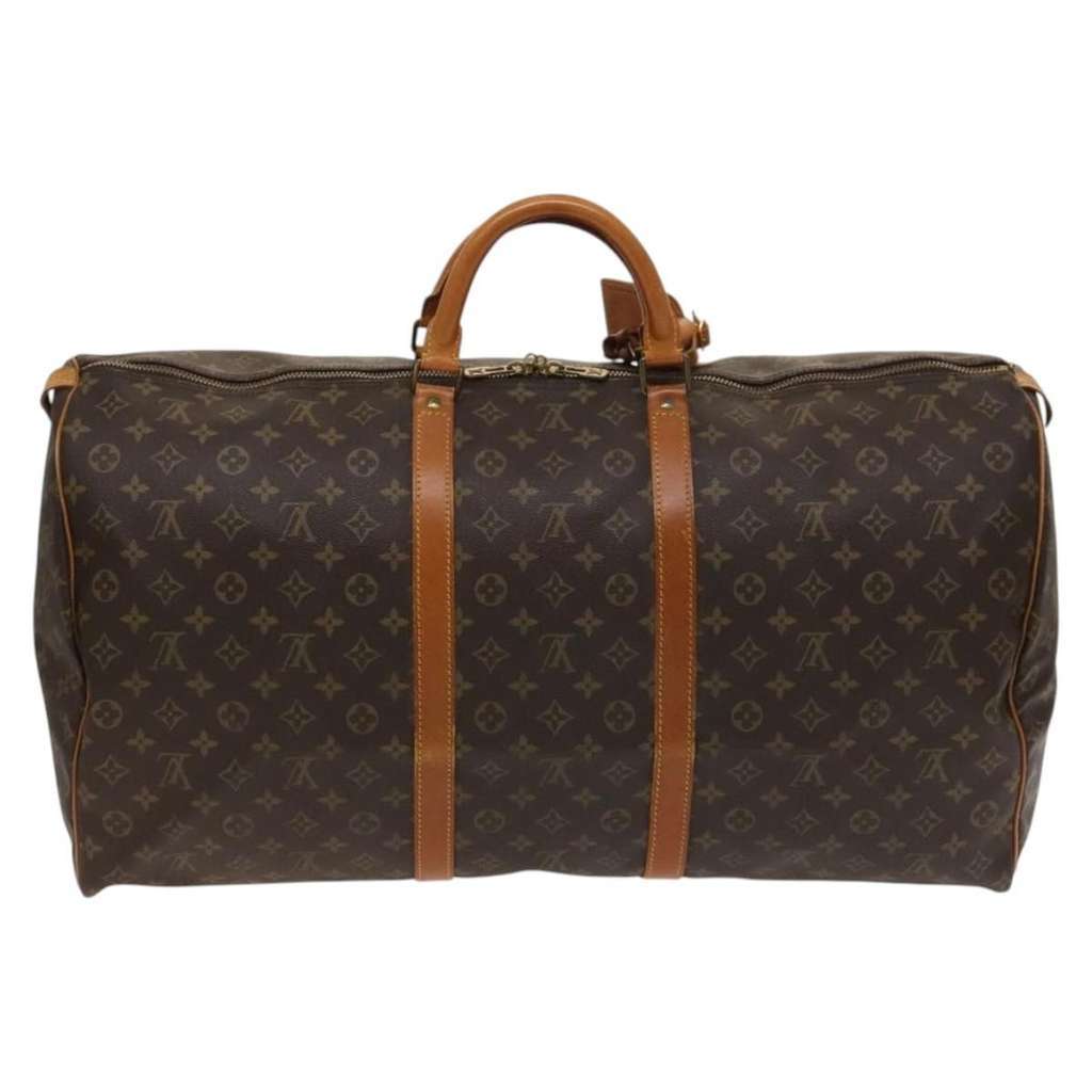 Louis Vuitton Keepall Bag Brown Canvas Good condition - Back View