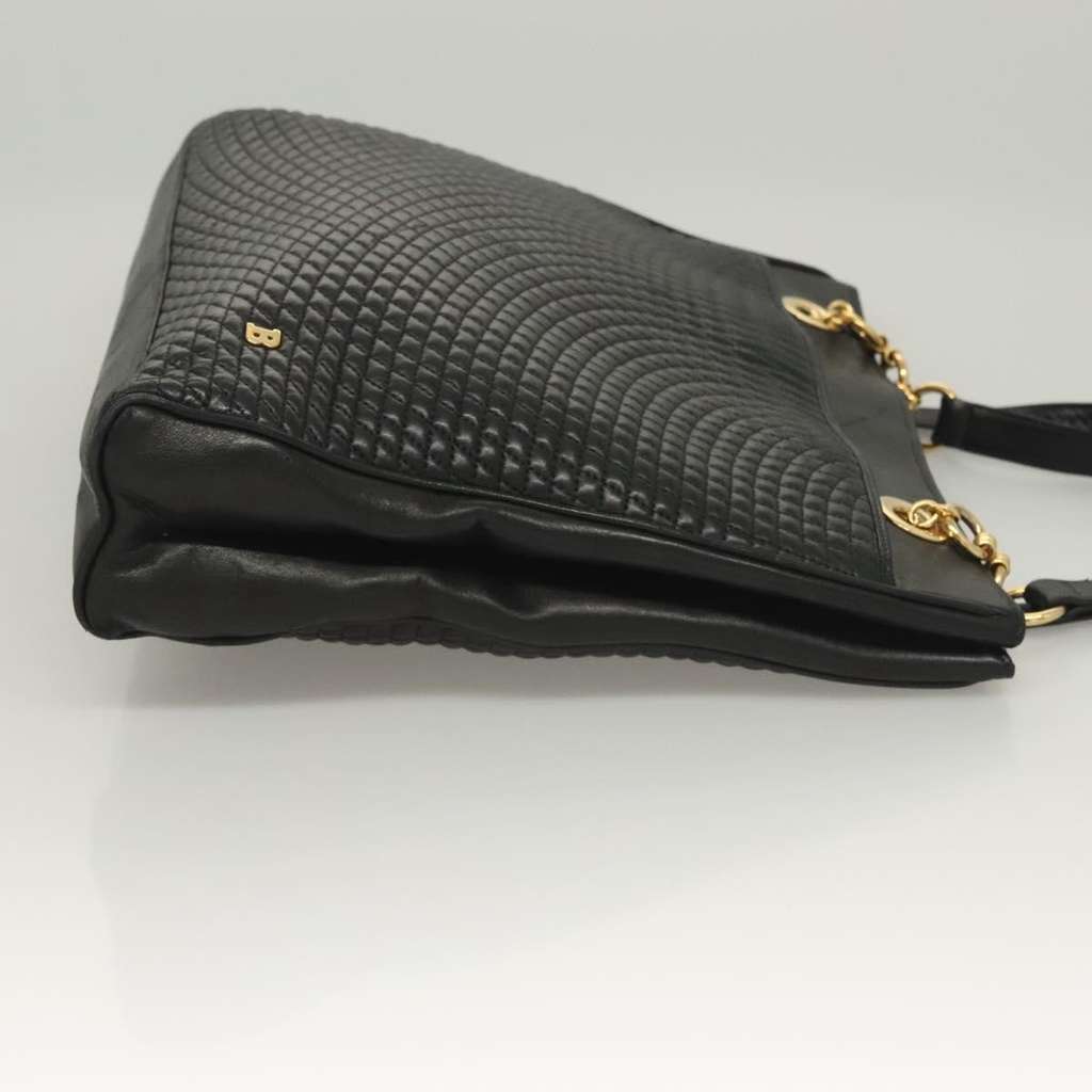 Bally Vintage Tote Bag Black Leather Good condition - Inside View