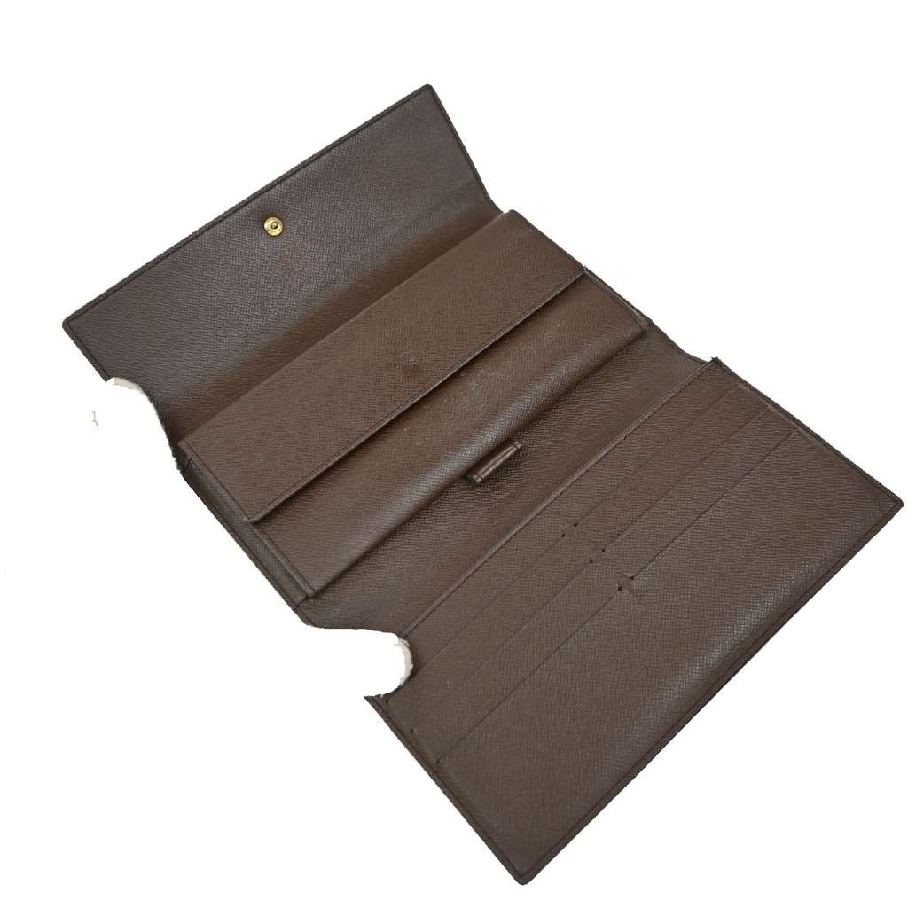 Louis Vuitton Porte Tresor International Wallet Brown Canvas Good condition - Box View