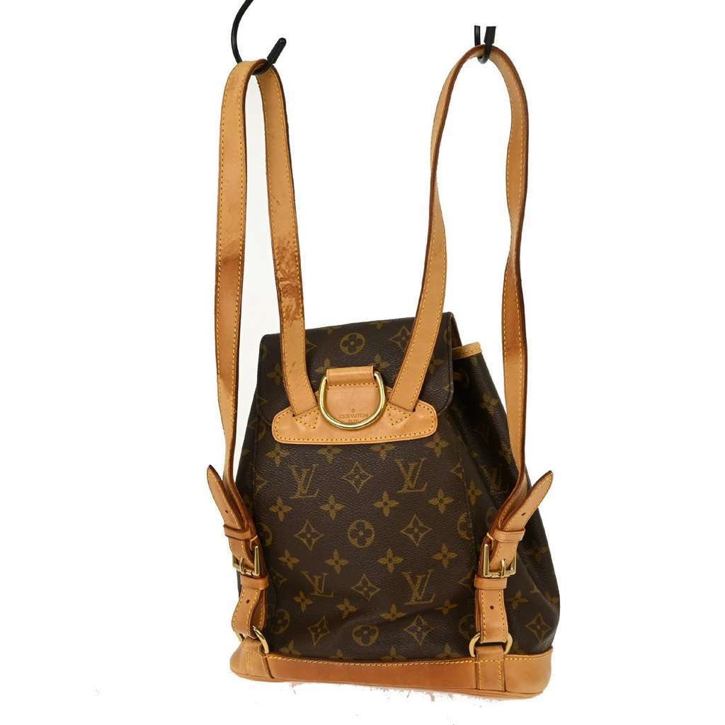 Louis Vuitton Vintage Montsouris Backpack Brown Canvas Good condition - Back View