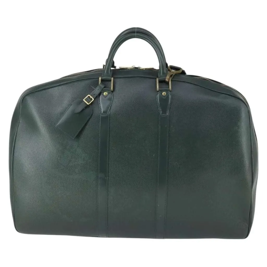 Louis Vuitton Helanga Bag Green Leather Fair - Front View