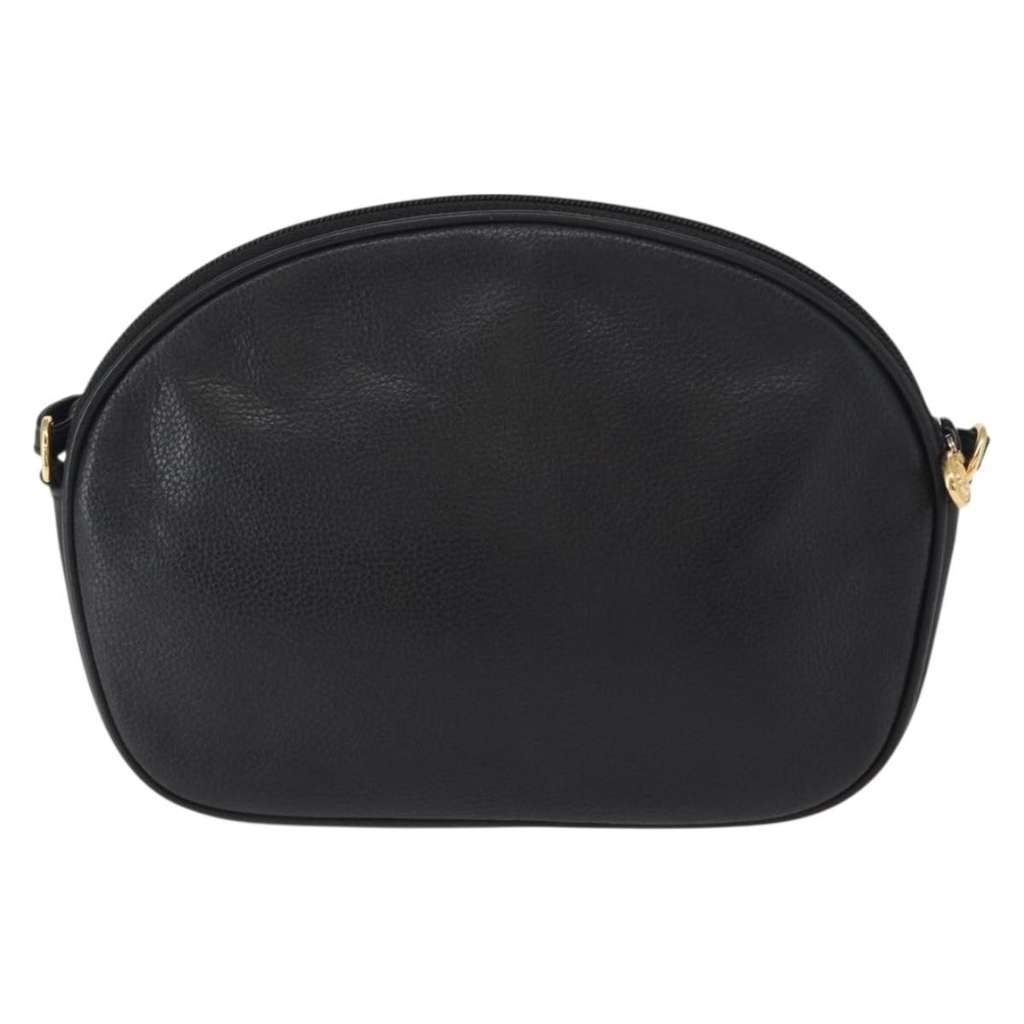 Gucci Vintage Shoulder Bag Black Leather Good condition - Back View