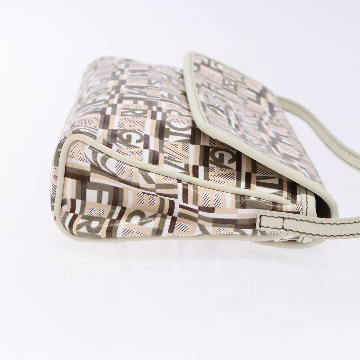 Salvatore Ferragamo Vintage clutch Bag Beige Canvas Good condition - Inside View