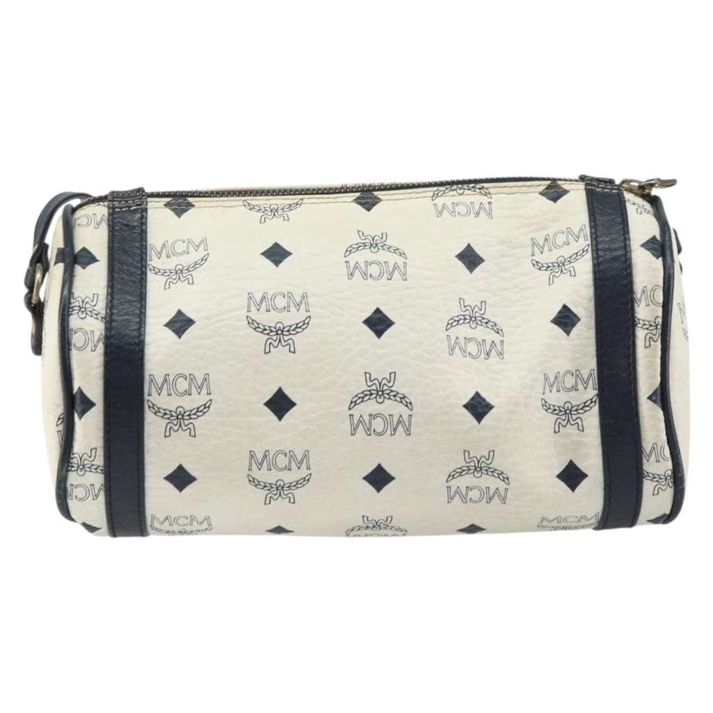 Mcm Visetos Shoulder bag White Fair condition - Back View