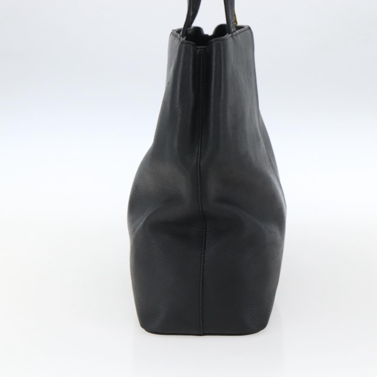 Burberry Vintage tote bag Black Leather Good condition - Inside View