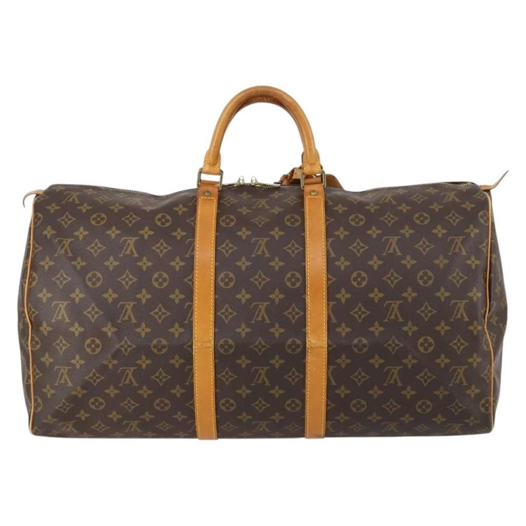 Louis Vuitton Keepall Bag Brown Canvas Good condition - Back View