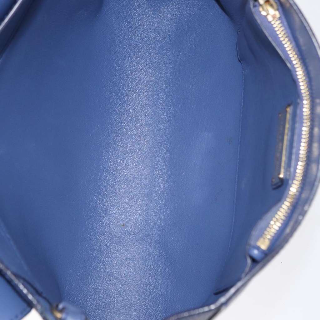 Salvatore Ferragamo Abbey Shoulder Bag Navy Leather Good condition - Box View