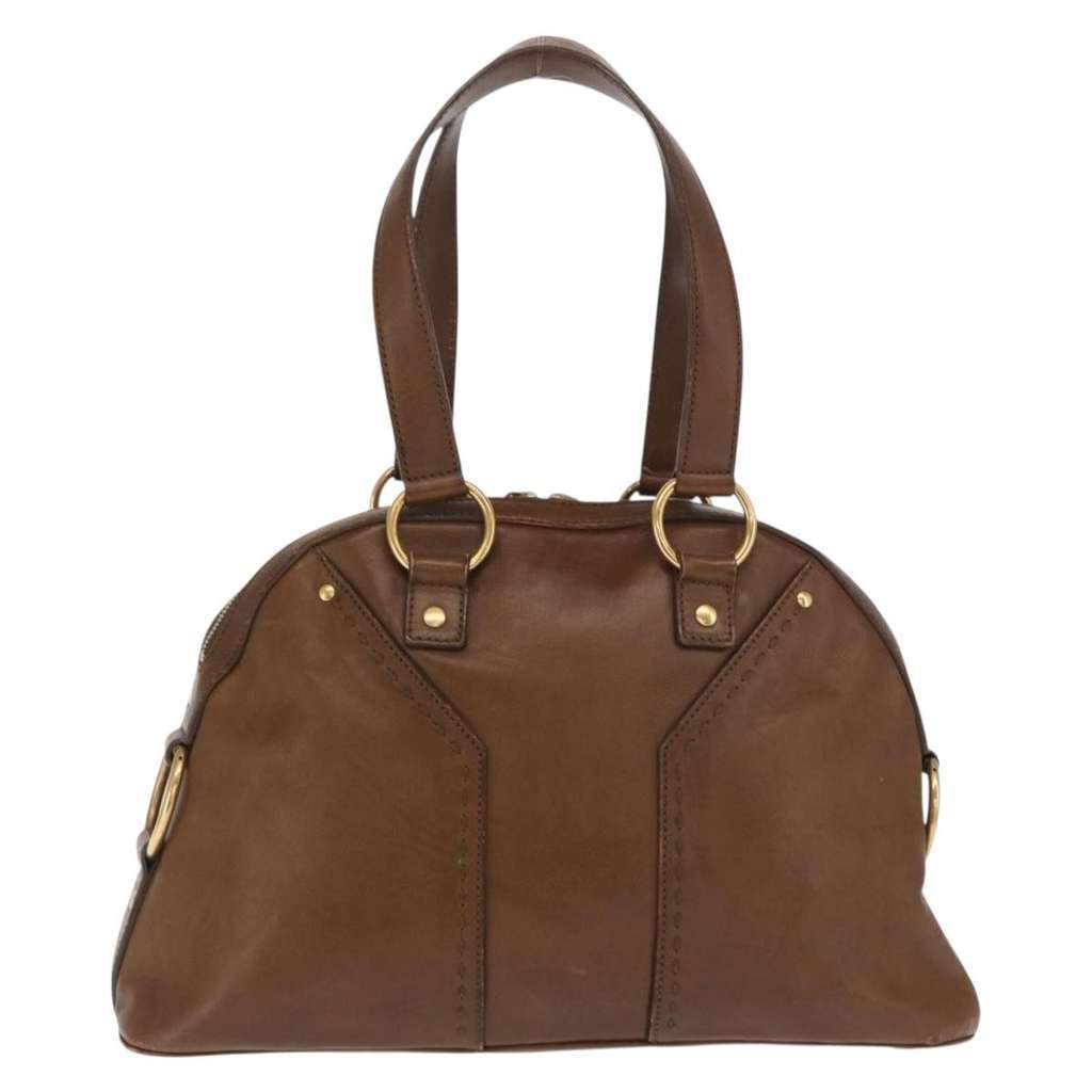 Saint Laurent Muse Dome Bag Brown Leather Fair condition - Back View