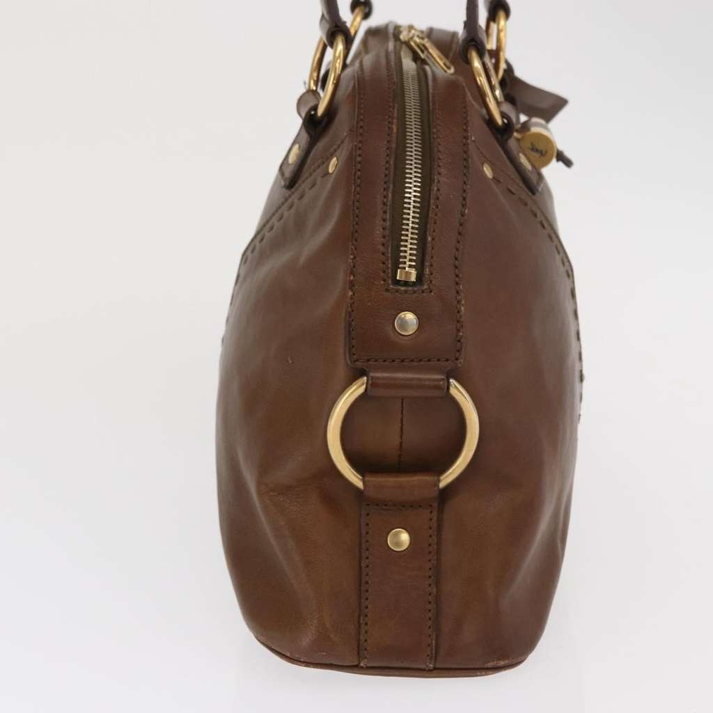 Saint Laurent Muse Dome Bag Brown Leather Fair condition - Model View