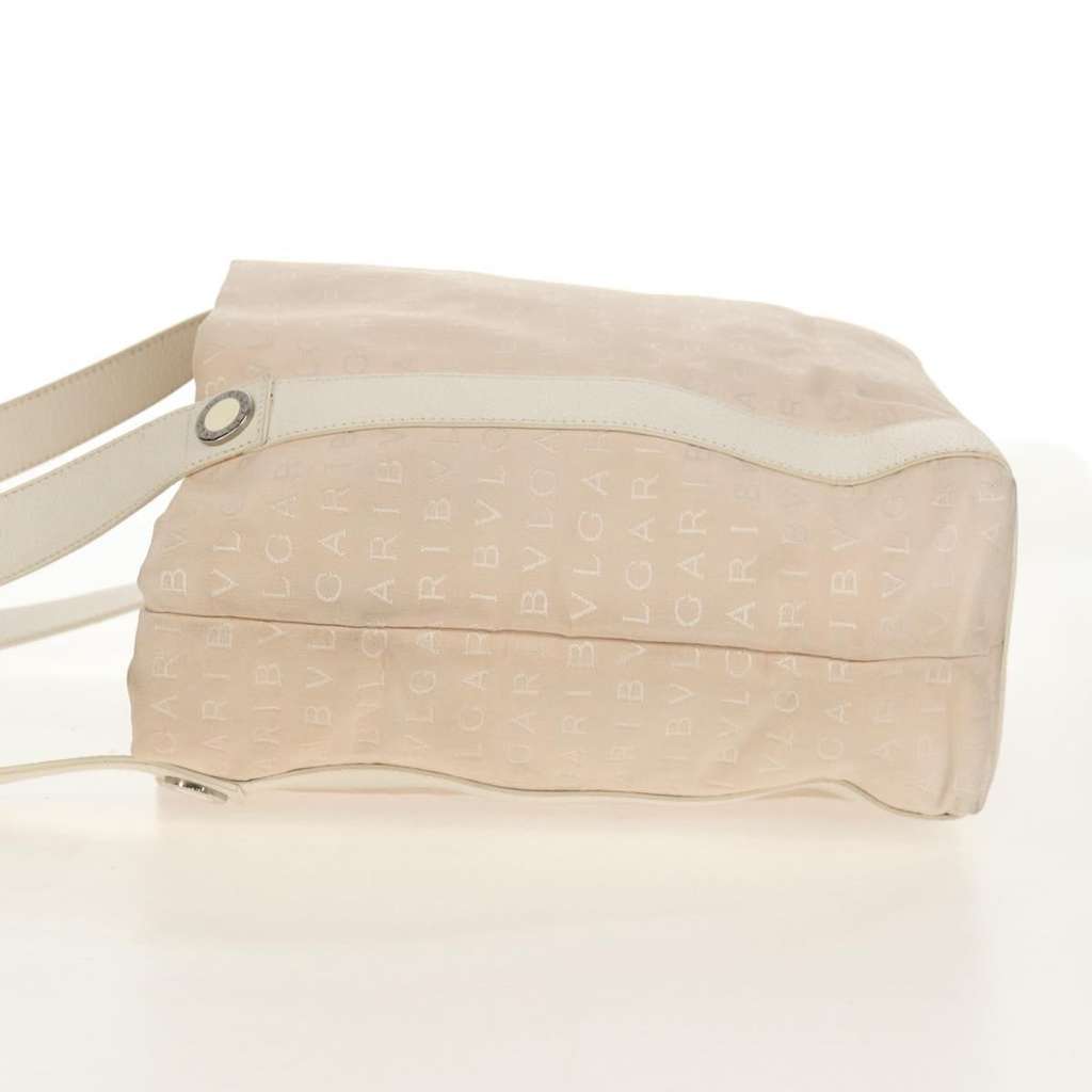 Bvlgari Logomania Tote bag Beige Canvas Fair condition - Inside View