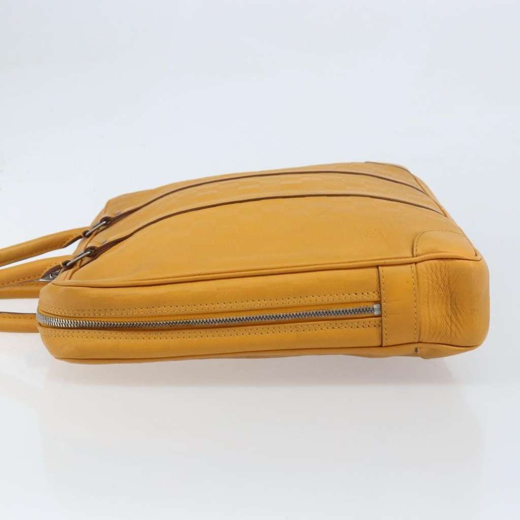 Louis Vuitton Porte-Documents Voyage Briefcase Yellow Leather Good condition - Model View