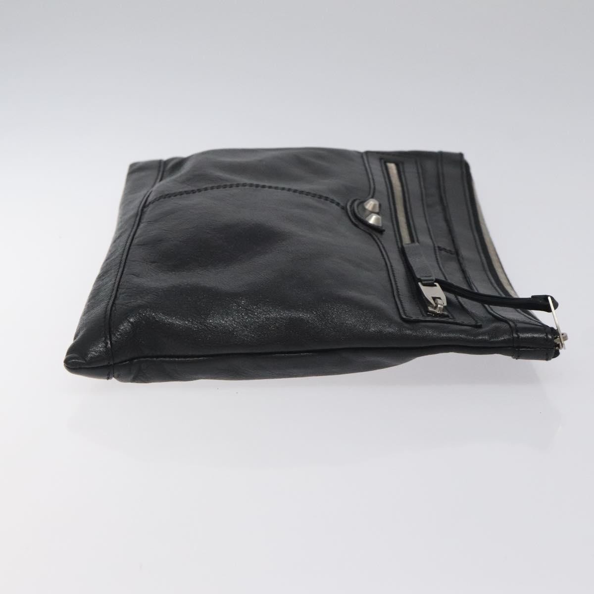 Balenciaga Classic City Clip Pouch Black Leather Good condition - Inside View