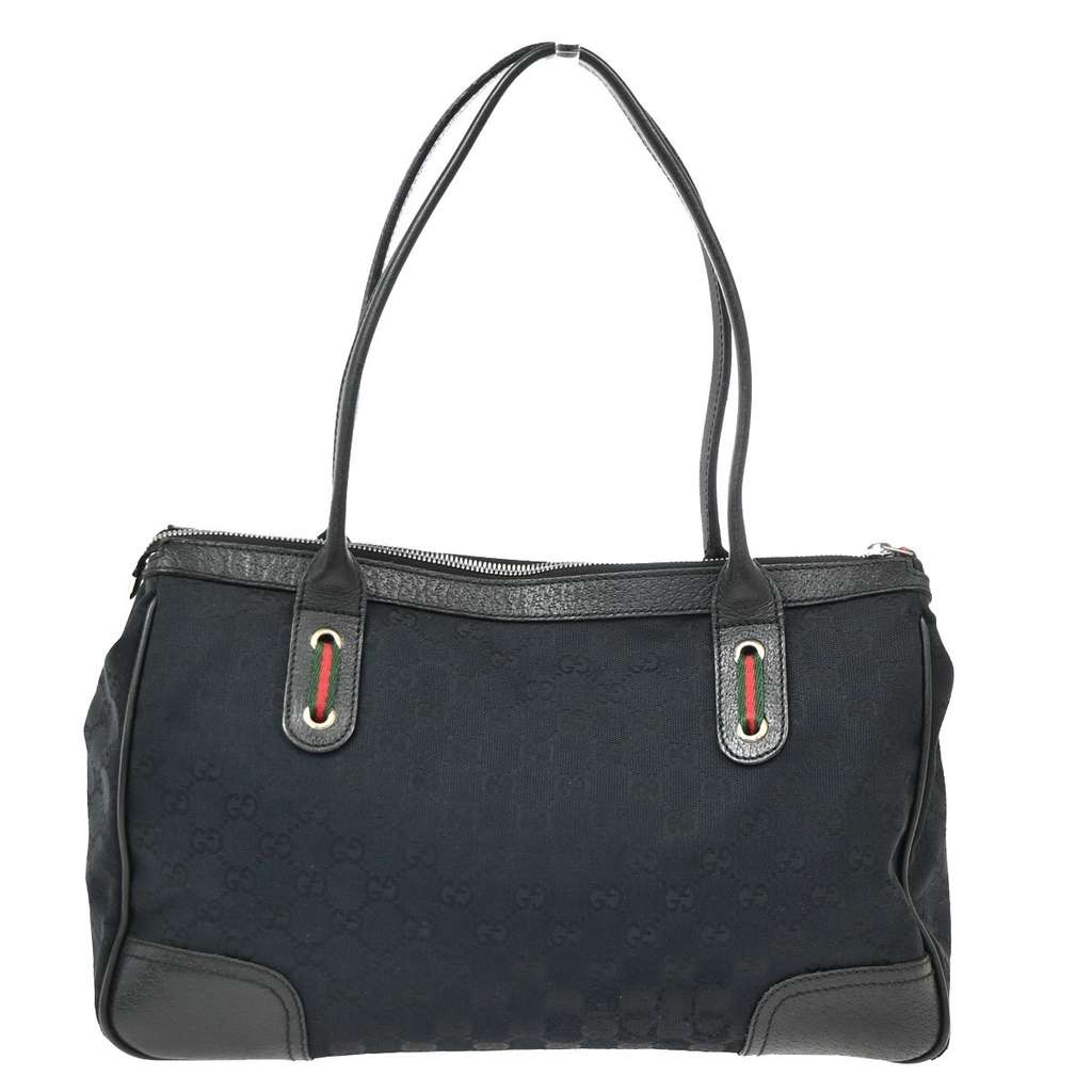Gucci Princy Tote Black Canvas Good condition - Back View
