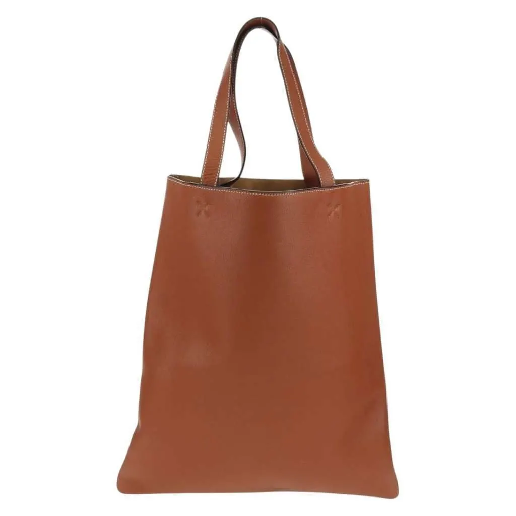 Loewe Paula's Ibiza Fringe Tote Brown Leather Good - Back View