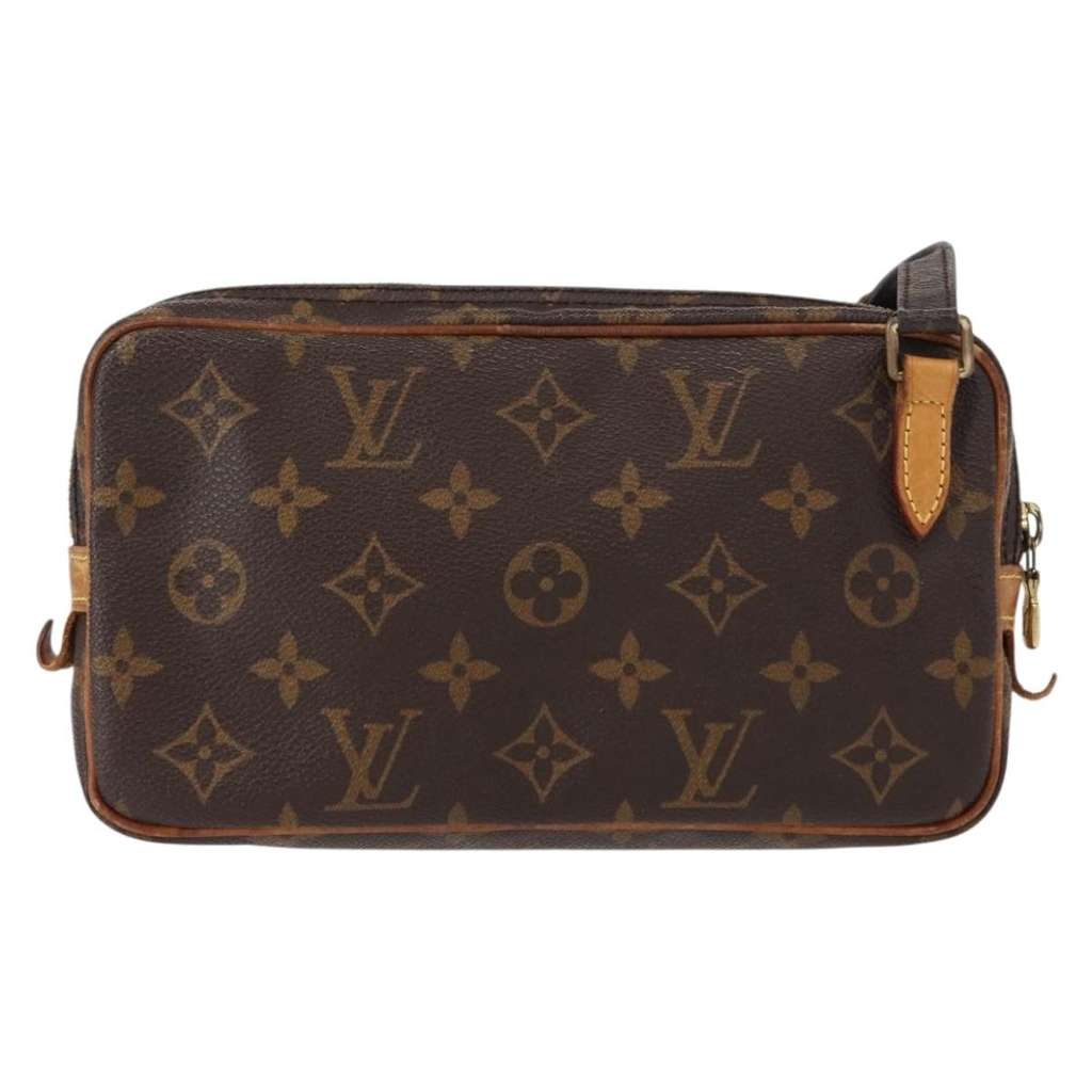 Louis Vuitton Pochette Marly Bandouliere Bag Brown Canvas Good condition - Back View