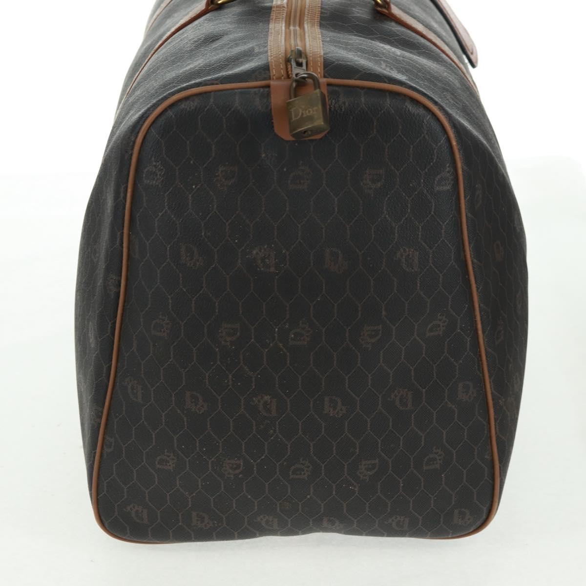 Christian Dior Vintage Honeycomb Boston bag Black Canvas Good condition - Model View