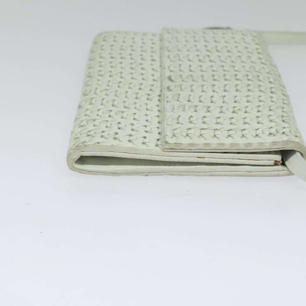 Christian Dior Vintage Flap Crossbody Bag White Leather Fair condition - Model View