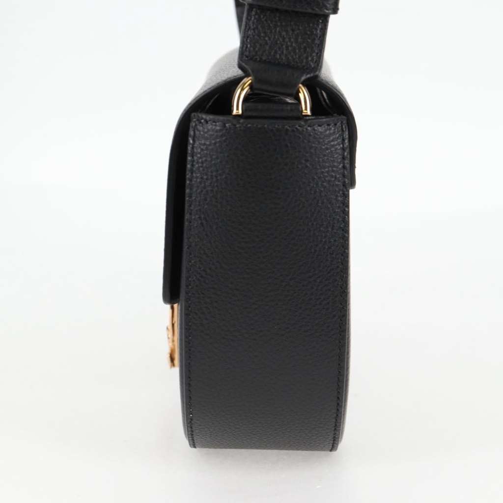 Versace Virtus Flap Messenger Bag Black Leather Very good condition - Inside View