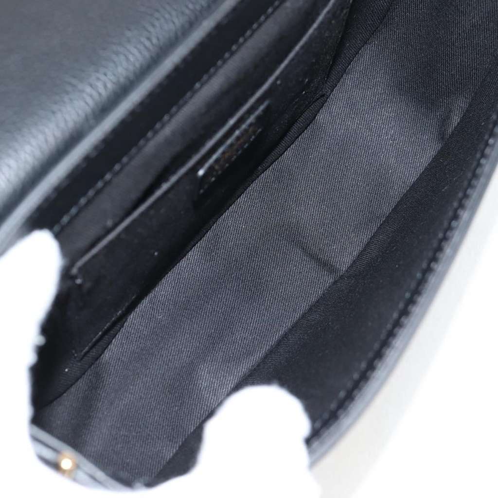 Versace Virtus Flap Messenger Bag Black Leather Very good condition - Box View