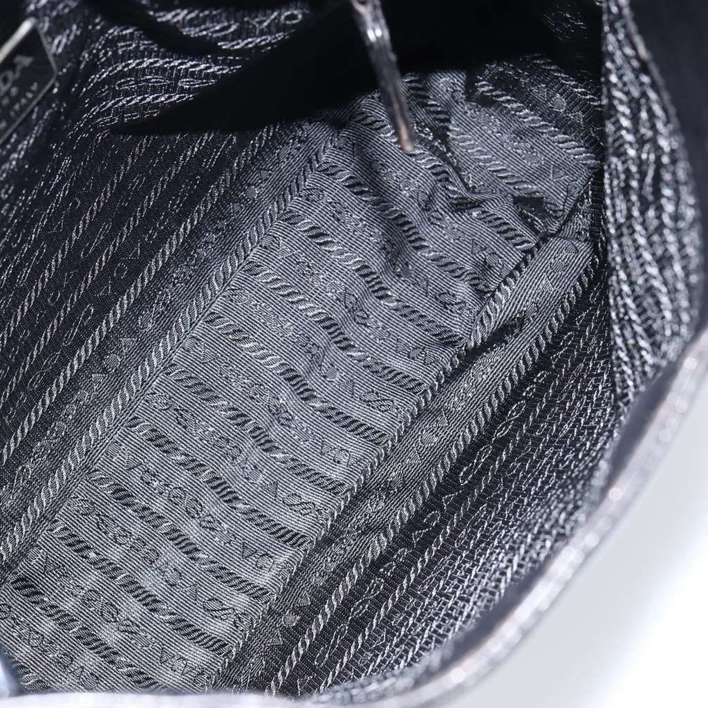 Prada Vintage Shoulder Bag Black Leather Good condition - Box View