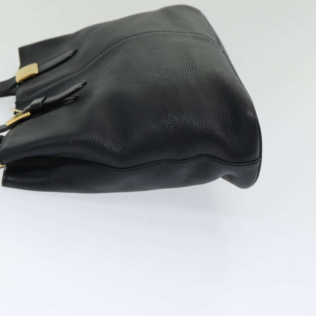 Burberry Vintage Handbag Black Leather Good condition - Model View