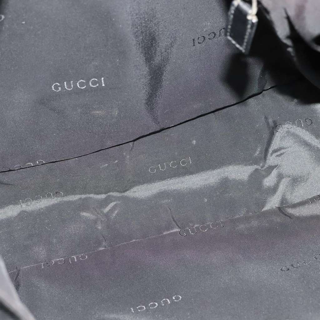 Gucci Side Pocket Flap Messenger Bag Black Good condition - Box View