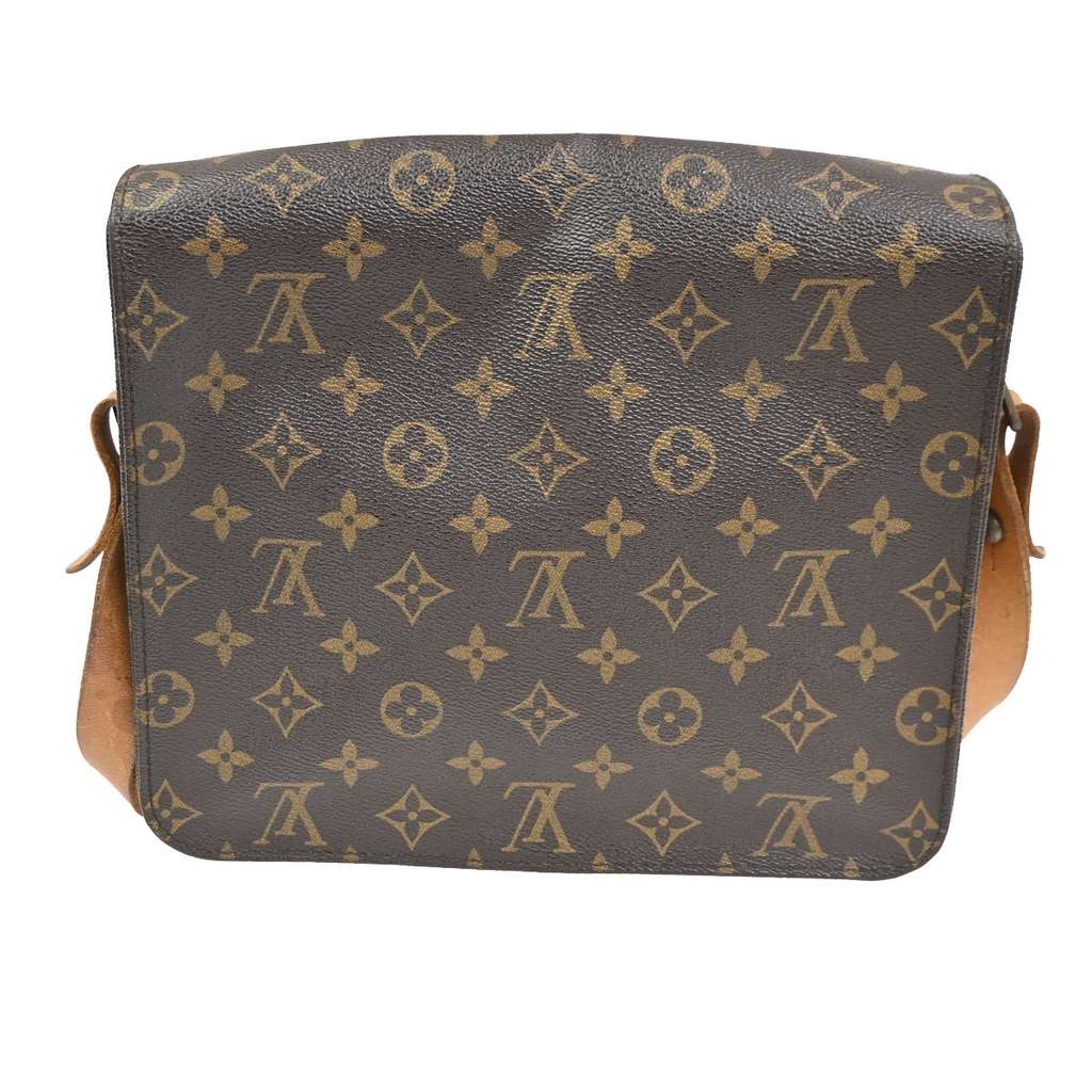 Louis Vuitton Cartouchiere Handbag Brown Canvas Fair condition - Back View