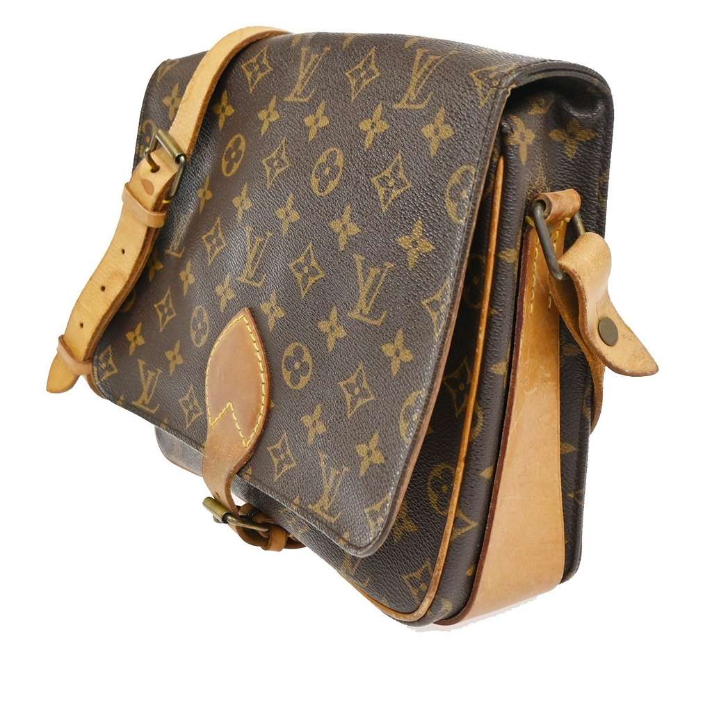 Louis Vuitton Cartouchiere Handbag Brown Canvas Fair condition - Inside View