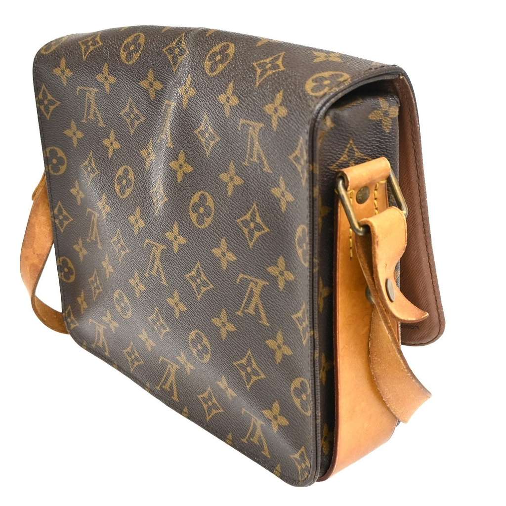 Louis Vuitton Cartouchiere Handbag Brown Canvas Fair condition - Model View