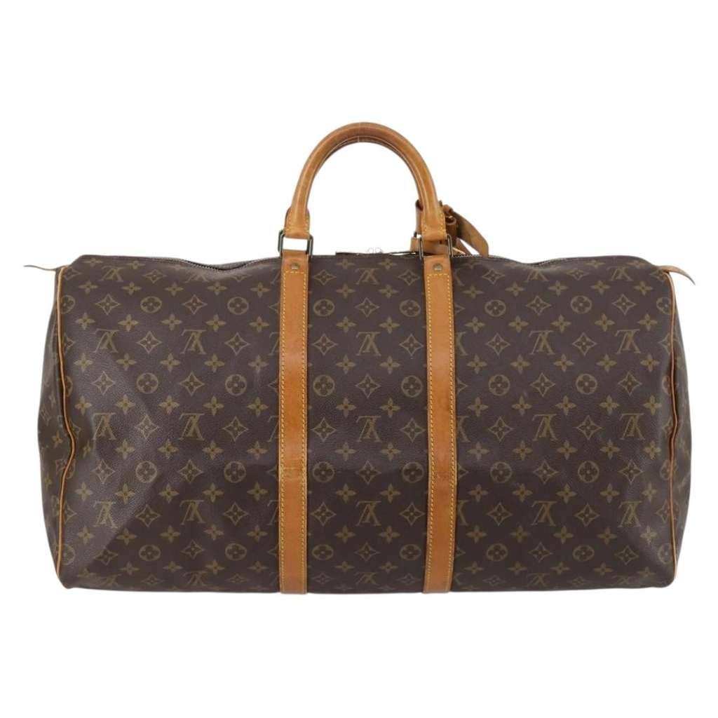 Louis Vuitton Keepall Bag Brown Canvas Good condition - Back View
