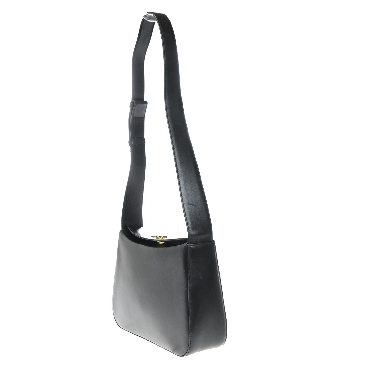 Salvatore Ferragamo Gancini Shoulder Bag Black Leather Good condition - Inside View