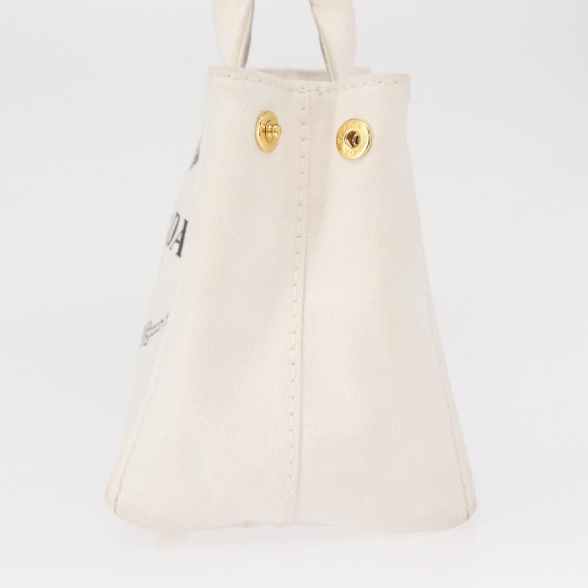 Prada Canapa Open Tote White Canvas Fair condition - Inside View