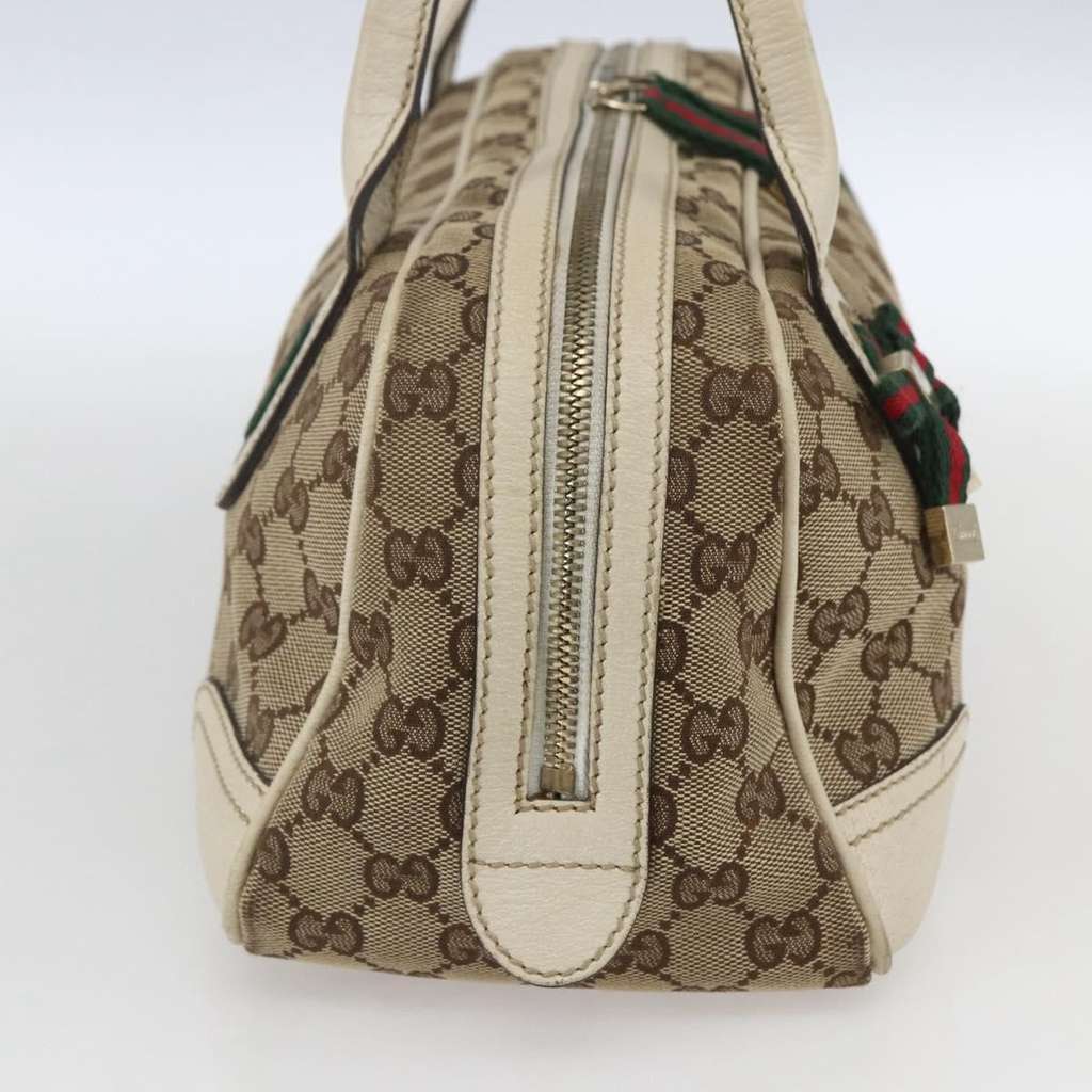 Gucci Princy Boston Bag Beige Canvas Fair condition - Inside View