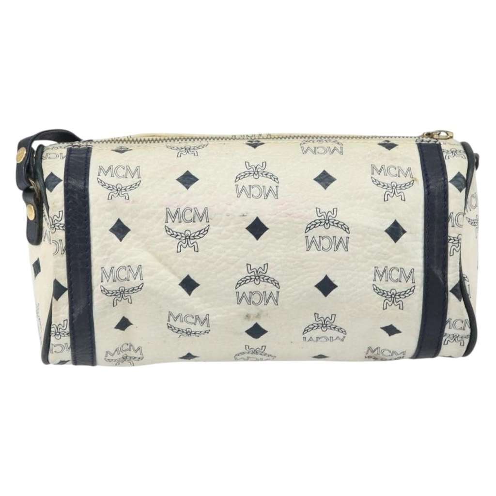 Mcm Visetos Shoulder bag White Good condition - Back View