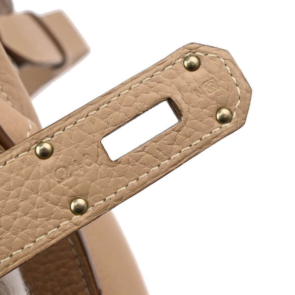 Hermès Jypsiere Bag Beige Leather Good condition - Box View