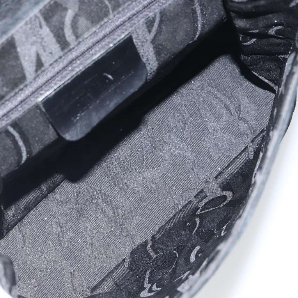 Salvatore Ferragamo Vala Shoulder Bag Black Suede Good condition - Box View