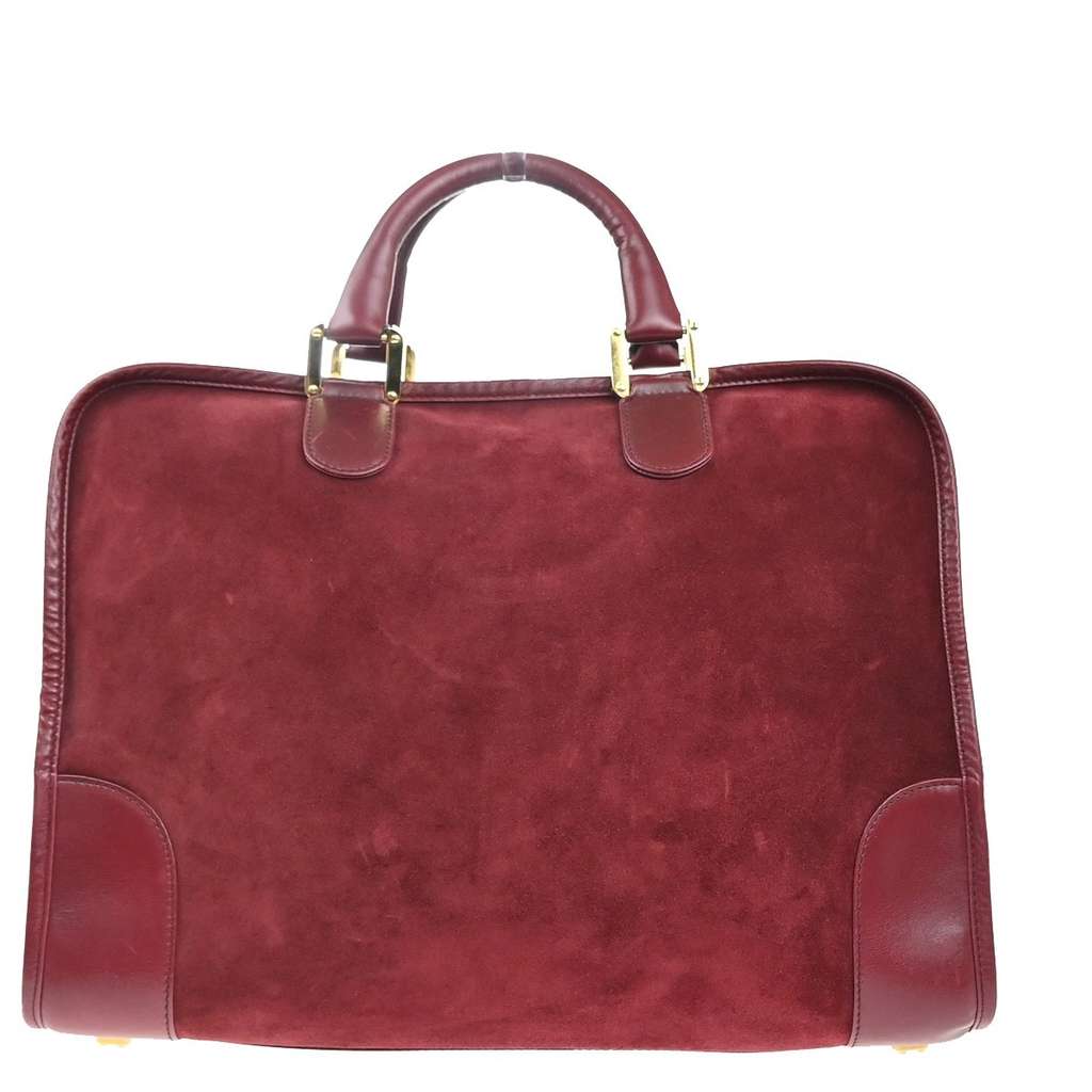 Loewe Amazona Bag Red Suede Good condition - Back View