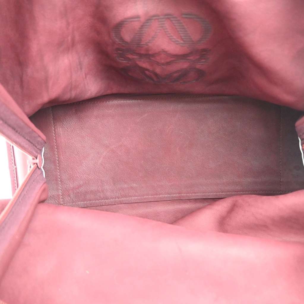 Loewe Amazona Bag Red Suede Good condition - Box View