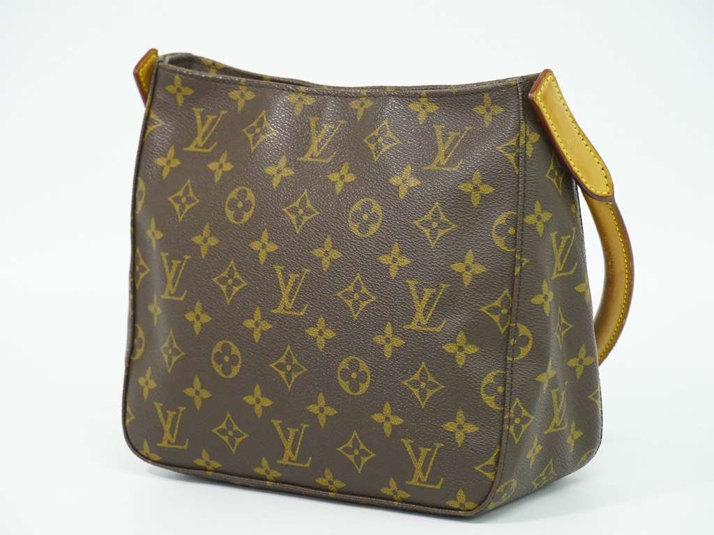 Louis Vuitton Looping Handbag Brown Canvas Fair condition - Back View