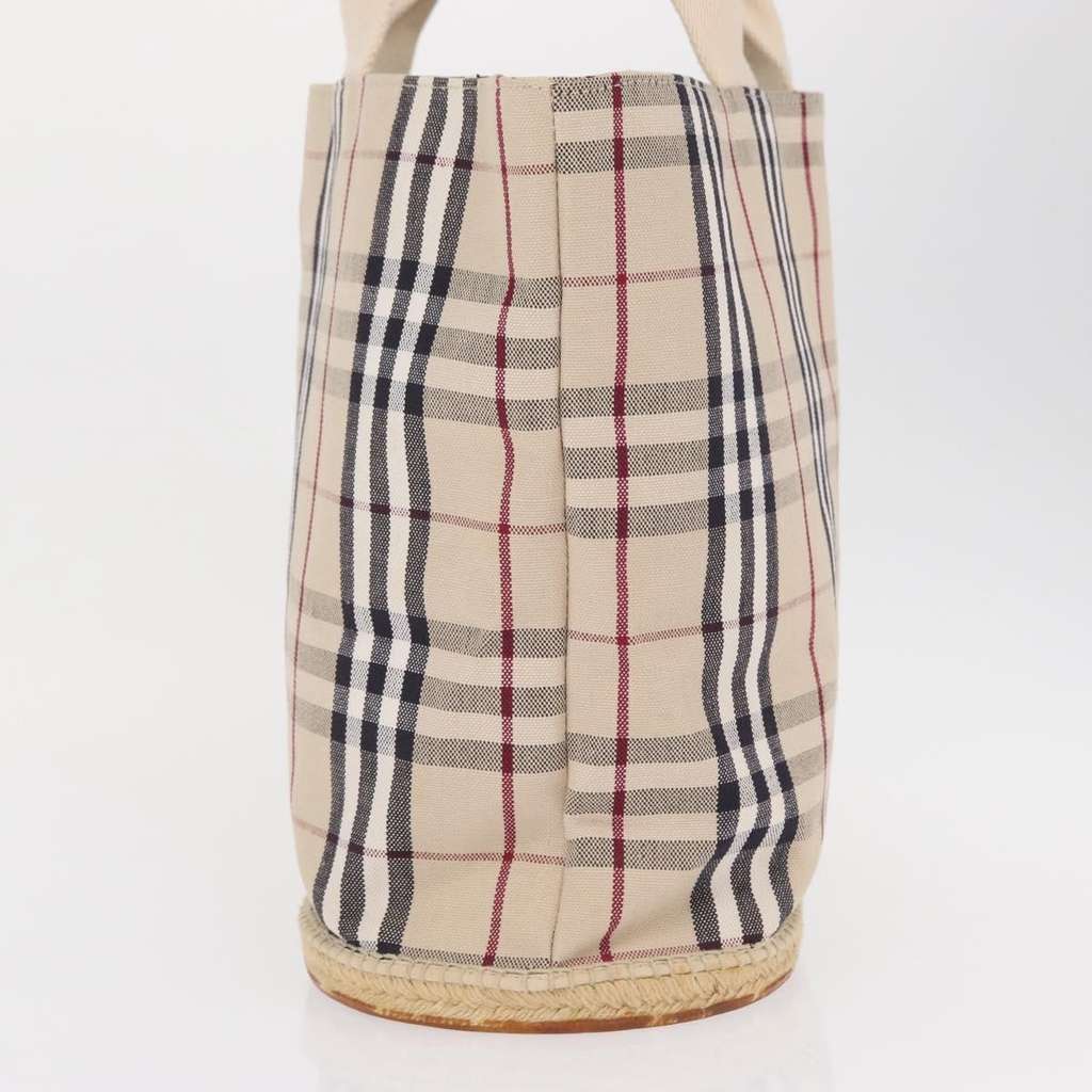 Burberry Nova Check Tote Beige Canvas Good condition - Model View